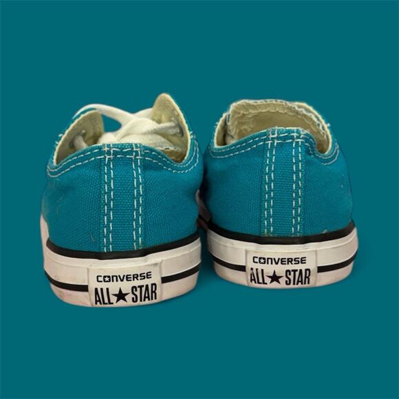 Toddler Converse All Star Sneakers - Size 7 - Turquoise Blue - Picture 4 of 5
